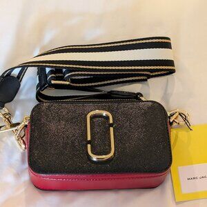 Marc Jacobs Black & Red Snapshot Bag
